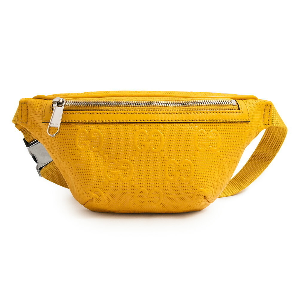 Gucci Belt Body Bum Crossbody Belt Bag Crossbody GG Embossed Yellow